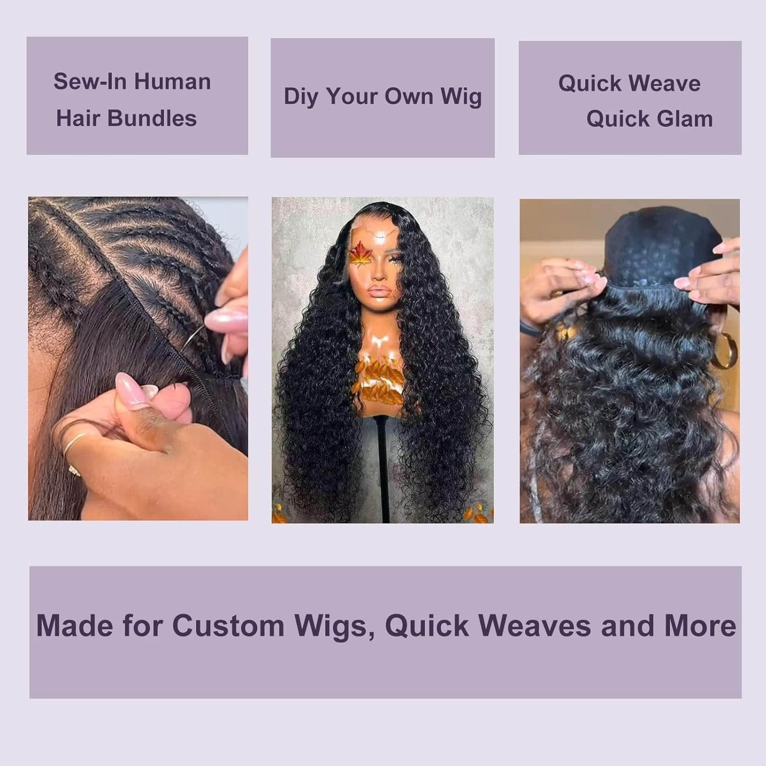 Deep Wave Brazilian Virgin Hair Bundles