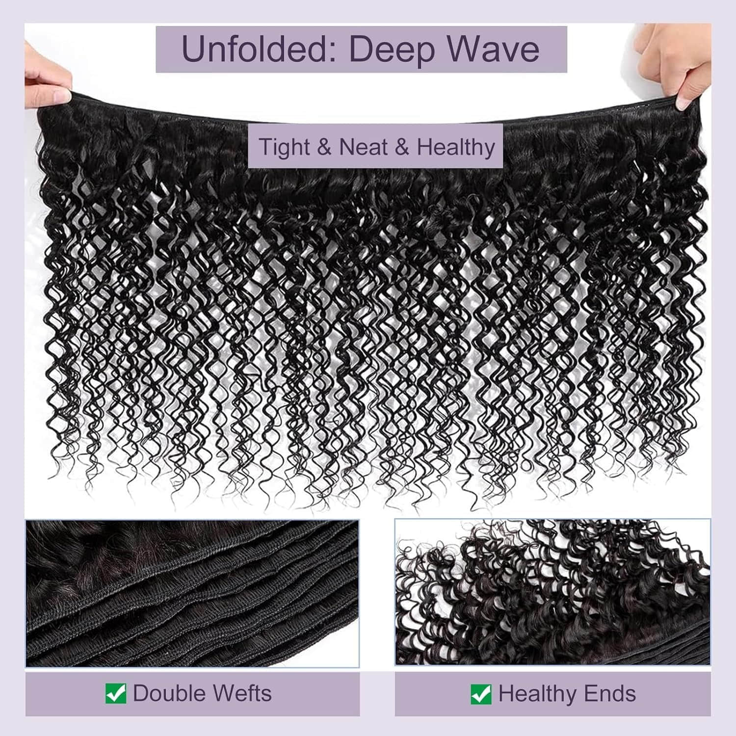 Deep Wave Brazilian Virgin Hair Bundles