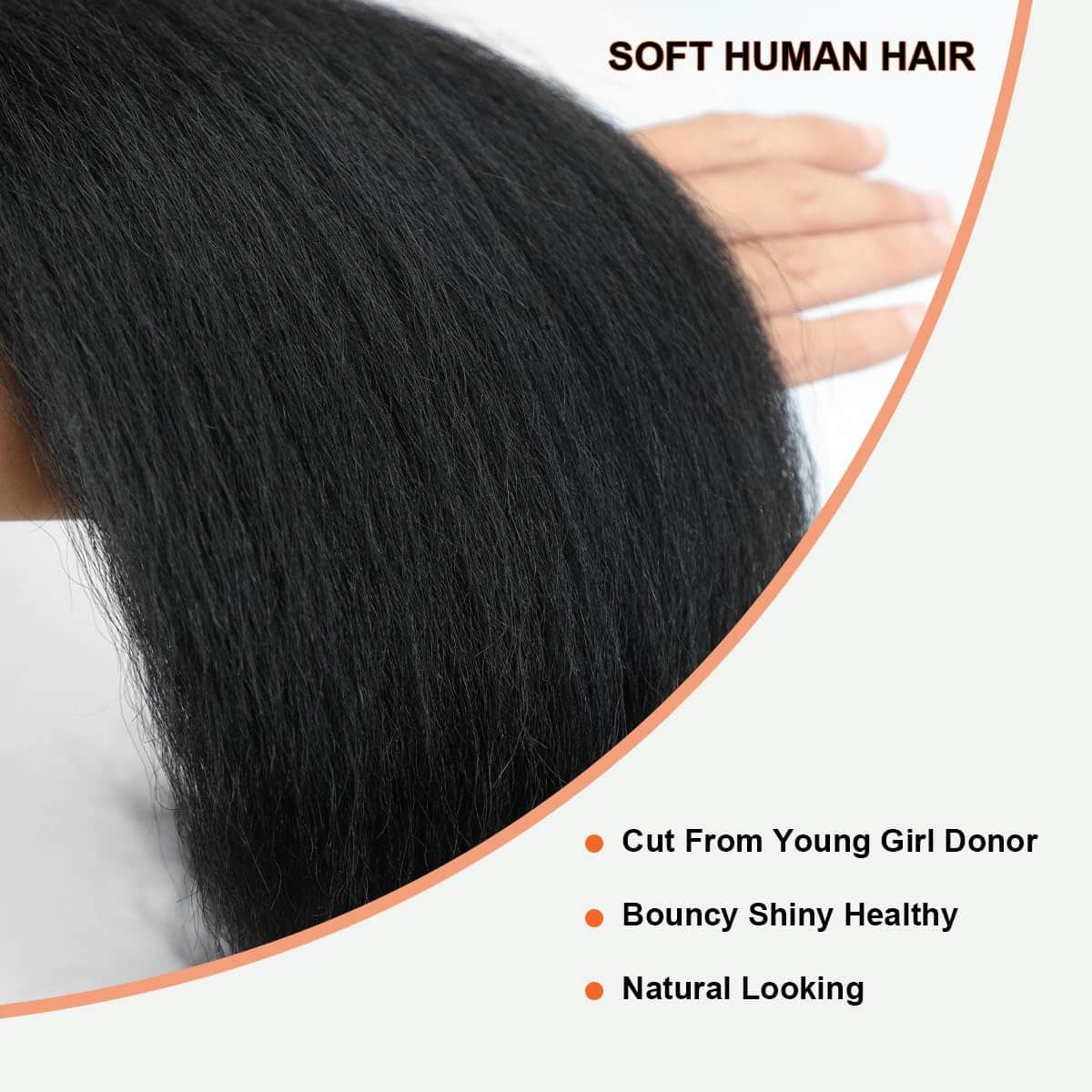 Kinky Straight Brazilian Virgin Hair Bundles