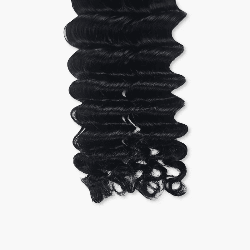 Pre-Looped deep wave human crochet hair