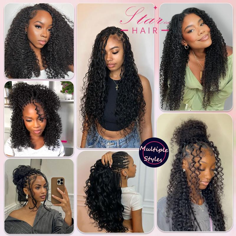 Pre-separated crochet human hair