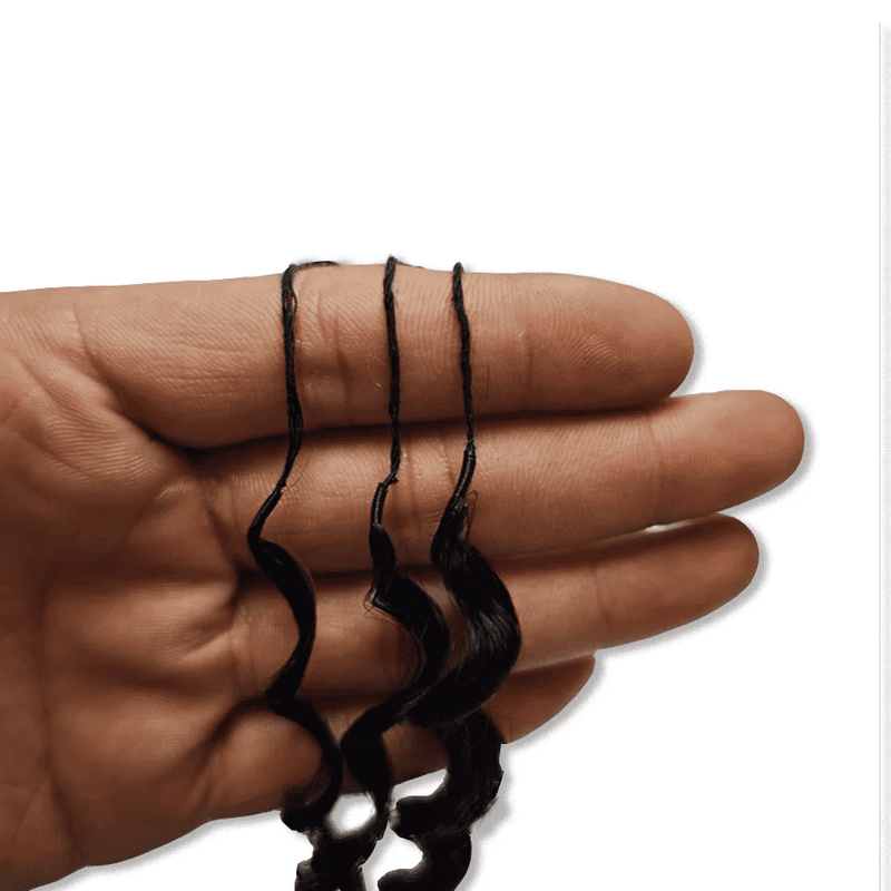 Pre-separated crochet human hair