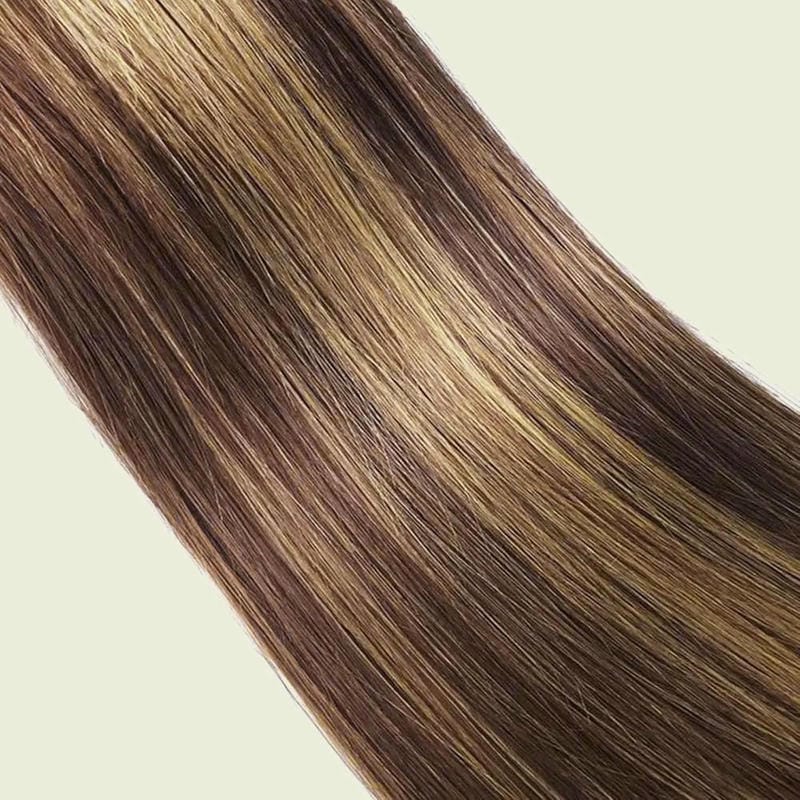 Highlight Straight Human Hair Bundles Brown & Honey Blonde 12-28 Inch - Stariahair