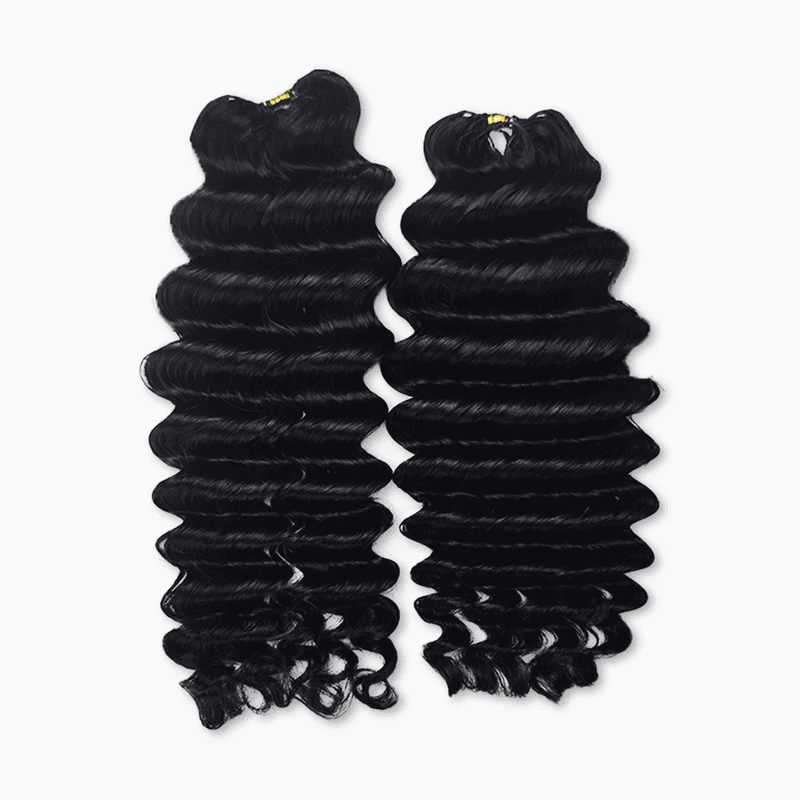 deep wave human crochet hair for boho style