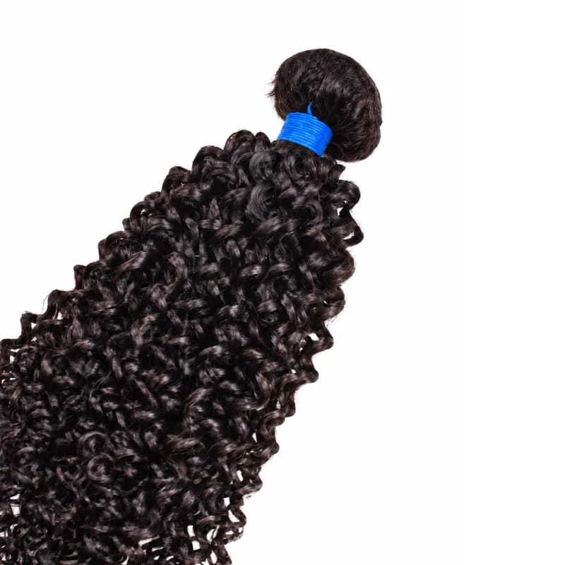 Kinky Curly Brazilian Virgin Hair Bundles Full-Bodied Bouncy Curls Natural Color 14-30 Inch - Stariahair