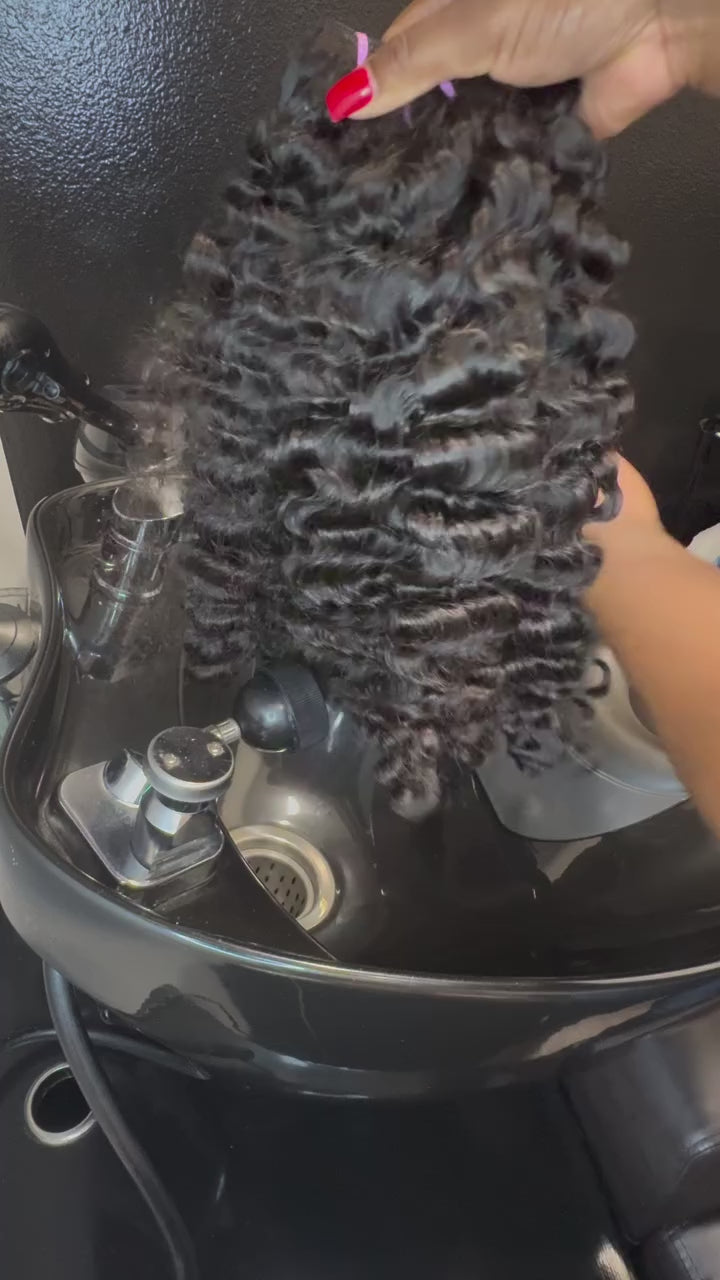 Starhair 14-26 Inches Burmese Curly 12A Raw Vietnam Hair Bundles #1B Natural Color